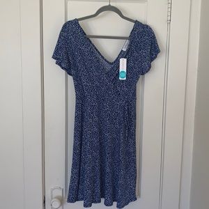 Kaileigh blue wrap dress